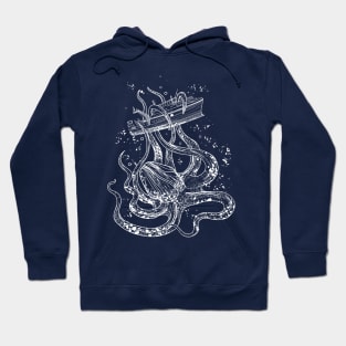 Kraken, a giant squid attacks the ship Hoodie